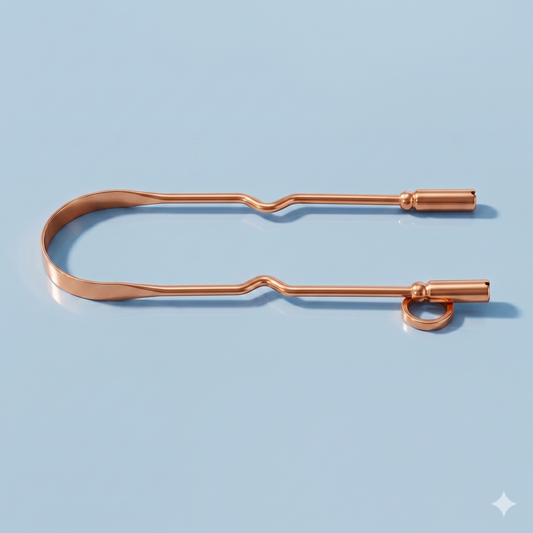 Pure Copper Tongue Scraper